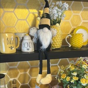 Black and Yellow Gnome Decor